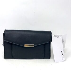 JustFab #Fabforall Universal Hand/Belt Bag, Size OS - Black/Gold